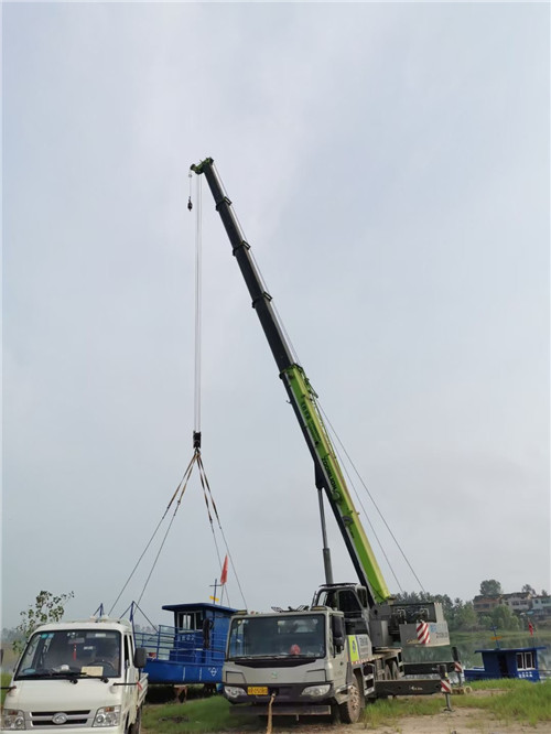 雁峰区桥梁建设吊装案例